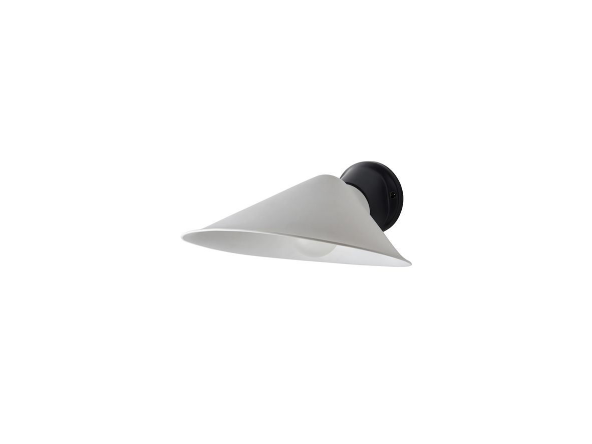 DCWéditions – Plume – Vägglampa – Black – Porcelain – L30 cm x Base: W9,7 cm