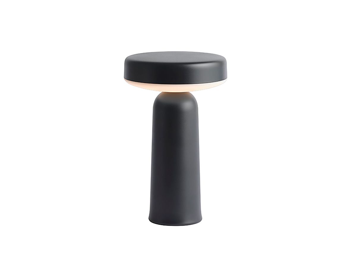 Muuto – Ease Portable Lamp – Bordslampa – Black – H21,5 x W13,16 x D13,16 x Ø13,16 cm