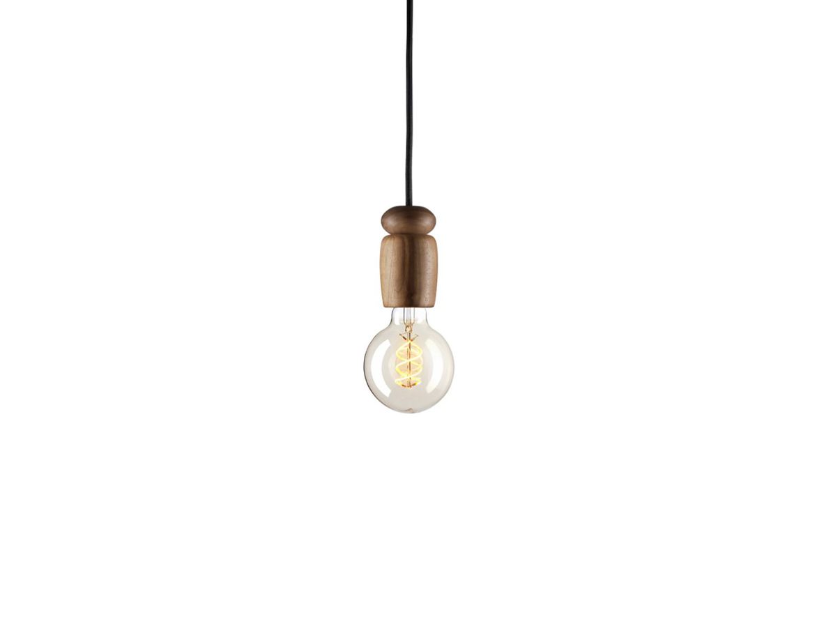 FDB Møbler / Furniture – U1 – Hiti – Pendelophæng – Hängande lampa – Walnut – Ø: 5,5 x H: 9,7 cm