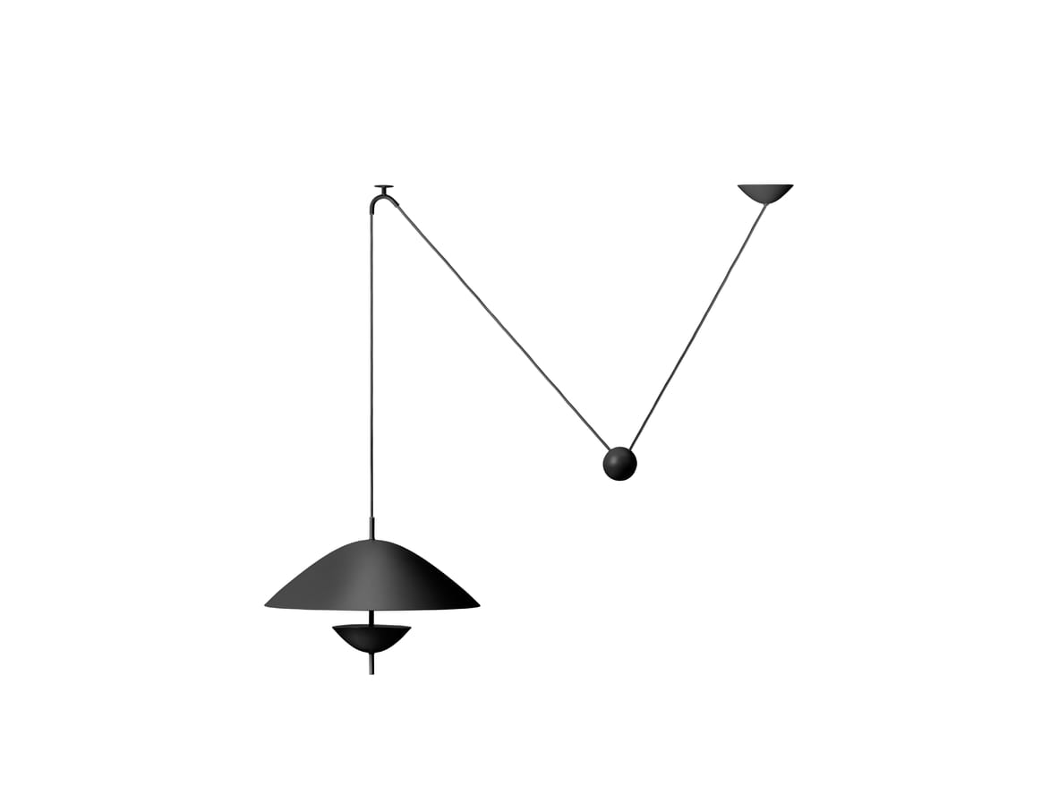 Ferm Living – Lod Pendant – Hängande lampa – Lod Pendant – Blackened Iron – W50 x D50 x H34.6 cm