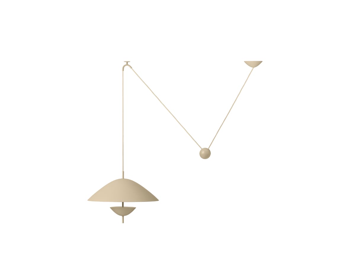 Ferm Living – Lod Pendant – Hängande lampa – Lod Pendant – Cashmere – W50 x D50 x H34.6 cm