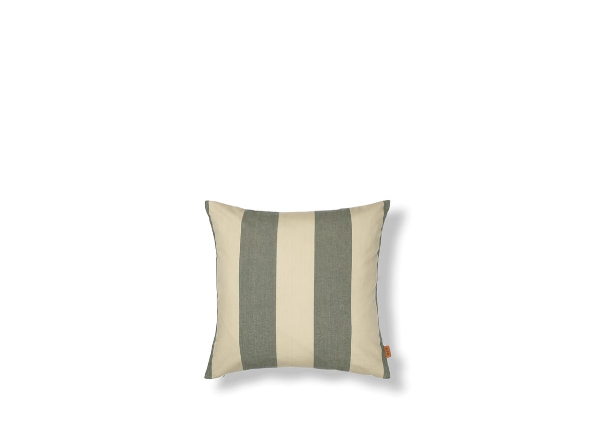 Image of Ferm Living - Strand Outdoor Cushion  - Kudde - Dark Lichen/Parchment - W50 x H50 cm