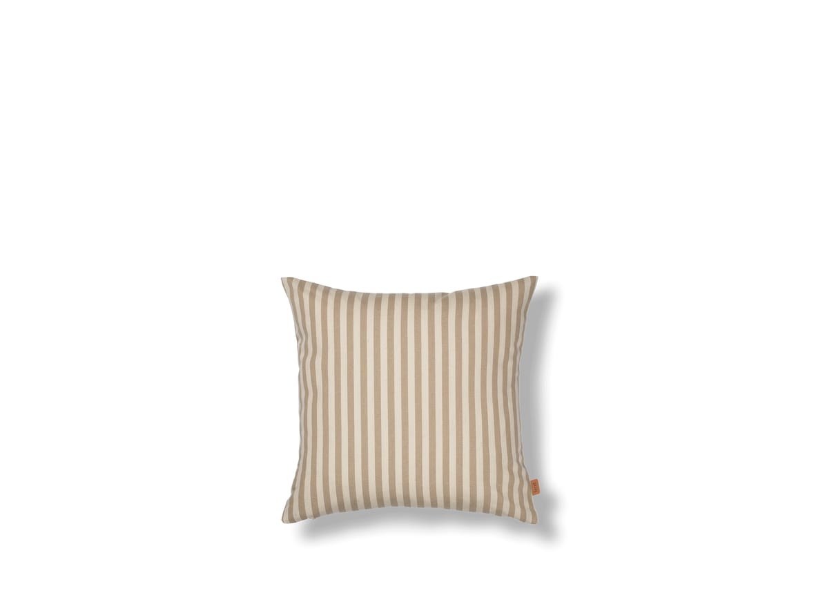 Image of Ferm Living - Strand Outdoor Cushion  - Kudde - Sand/Off-white - W50 x H50 cm