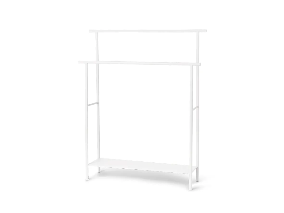 Produktfoto för Ferm Living - Dora Towel Stand - Handdukshängare - White - W72,5 x H88,3 x D19,6 cm