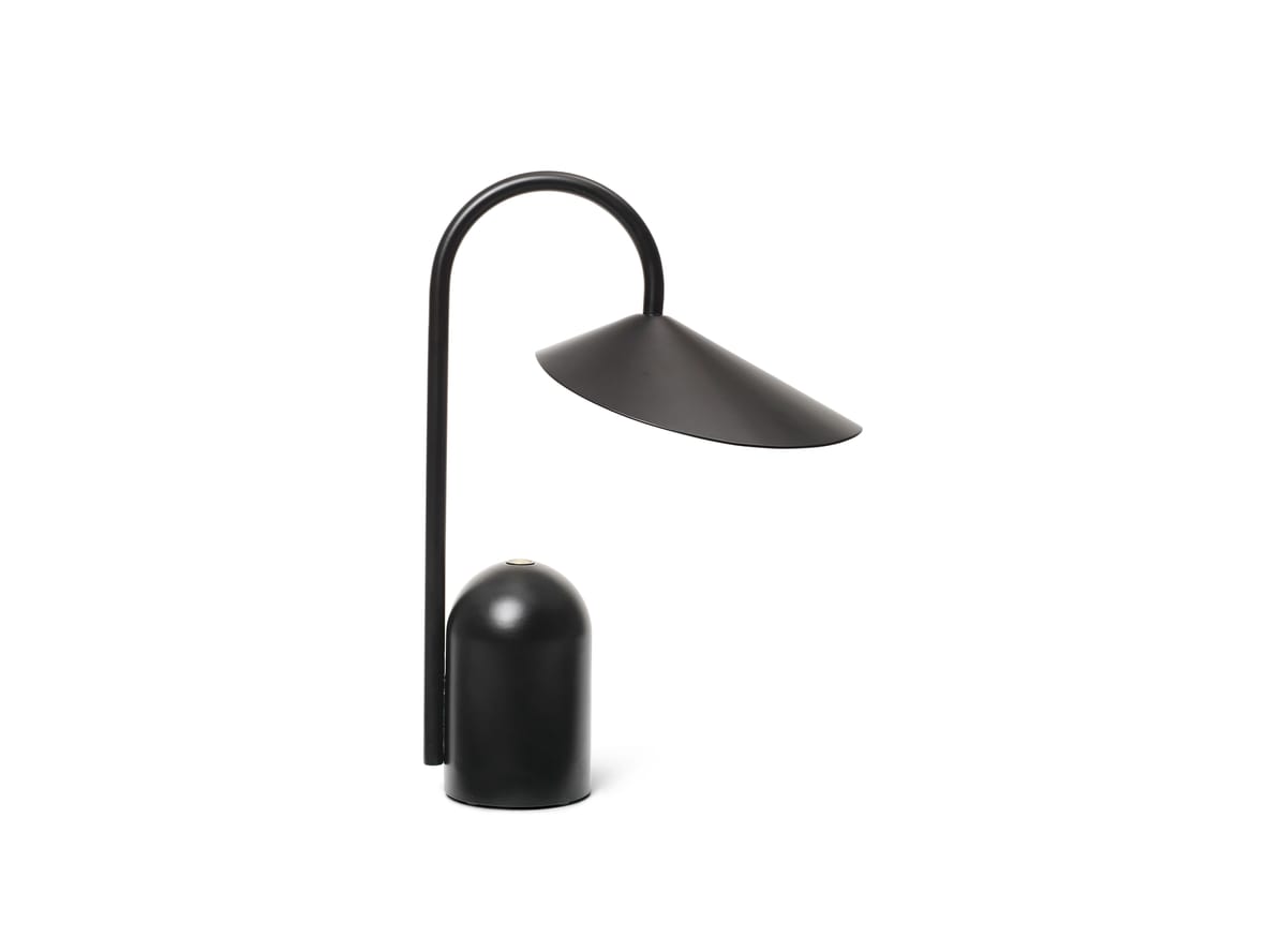 Ferm Living – Arum Portable Lamp  – Lampa – Black – W14.5 x D21 x H30 cm