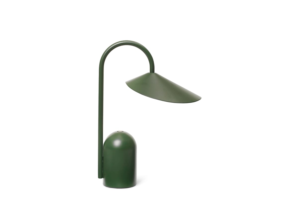 Ferm Living – Arum Portable Lamp  – Lampa – Grass Green – W14.5 x D21 x H30 cm