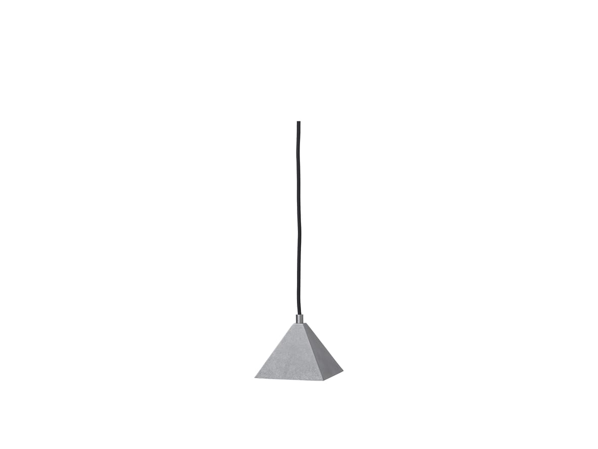 Ferm Living – Kare Pendant – Hängande lampa – Kare Pendant – Tumbled Stainless steel – W12.5 x D12.5 x H11.2 cm