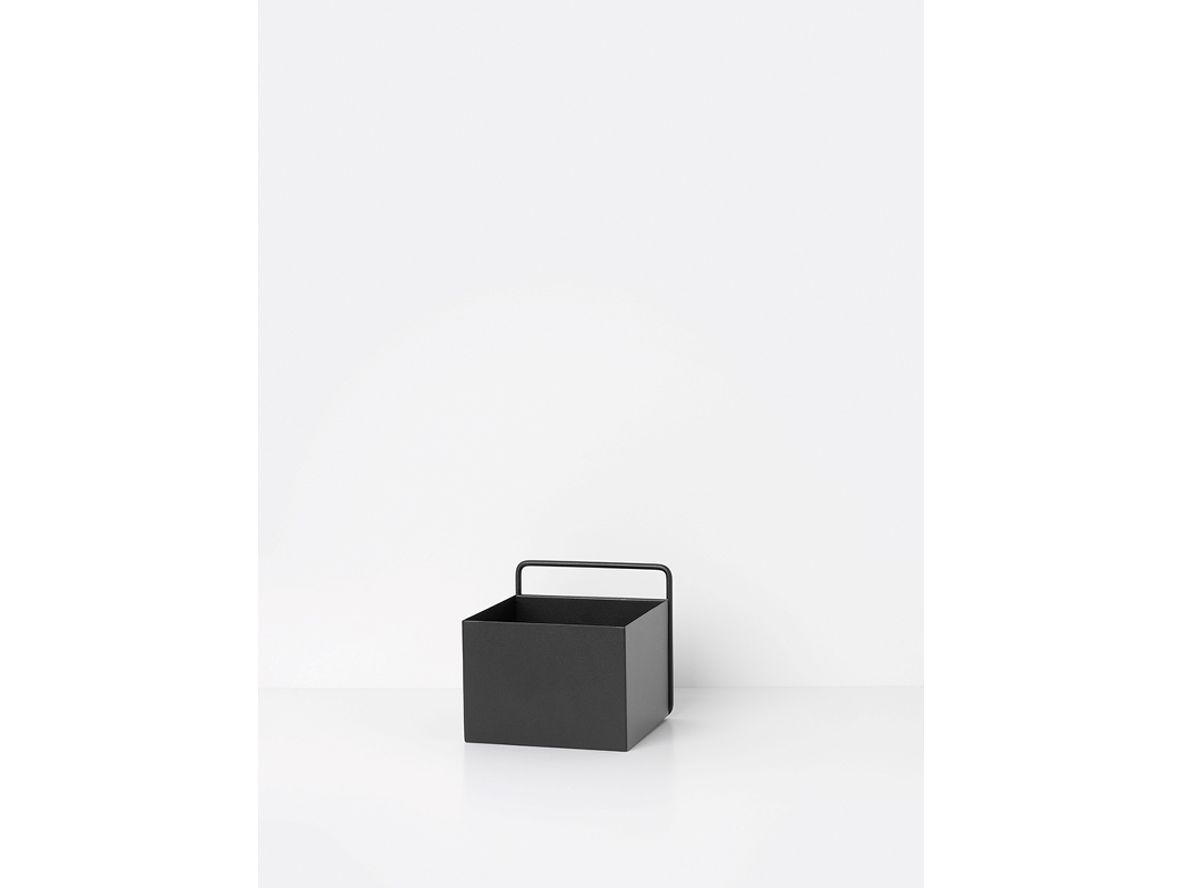 Ferm Living - Wall Box - Square - Piedestal - Black - W15,6 x H15,6 x D14,6 cm