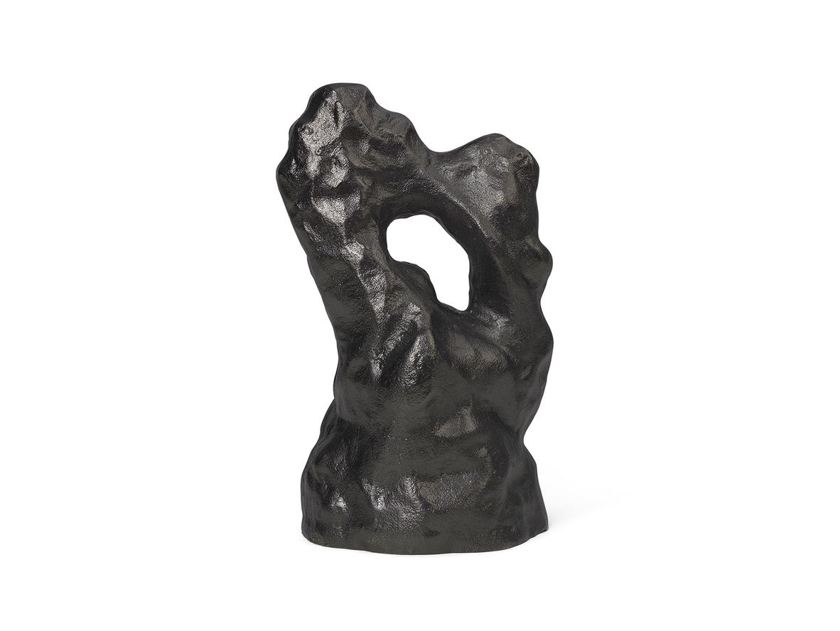 Ferm Living - Grotto Piece - Skulptur - Black - W15,7 x H28,2 x D12,6 cm