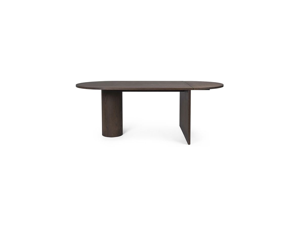 Produktfoto för Ferm Living - Pylo Dining Table - Matbord - Dark Stained Oak - W100 x H74 x D210 cm