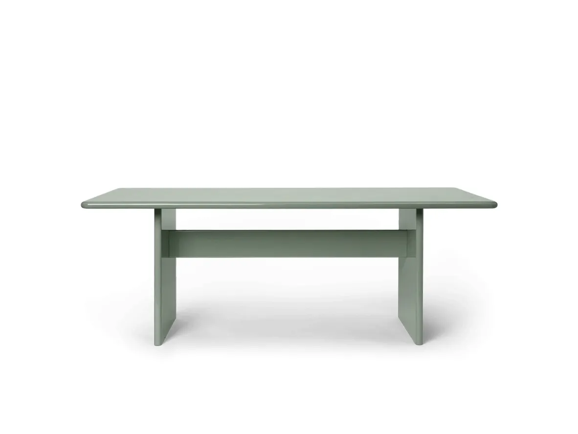 Produktfoto för Ferm Living - Rink Dining Table - Matbord - Tea Green - W90 x H74 x D240 cm