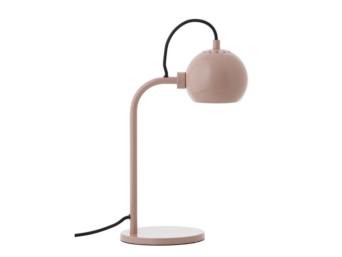 Frandsen – Ball Single Table Lamp  – Bordslampa – Glossy Nude – Ø12 cm x H34 cm