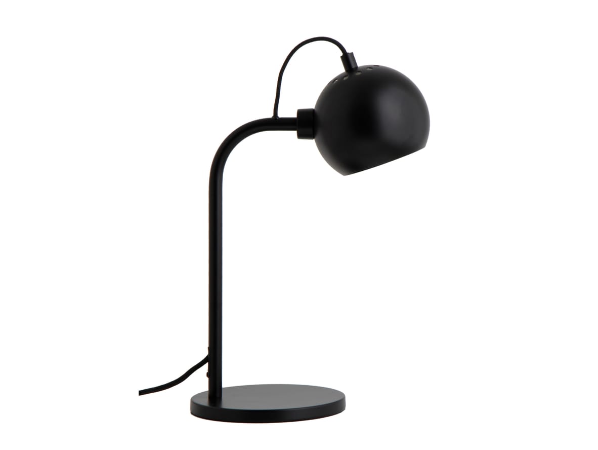 Frandsen – Ball Single Table Lamp  – Bordslampa – Matt Black – Ø12 cm x H34 cm