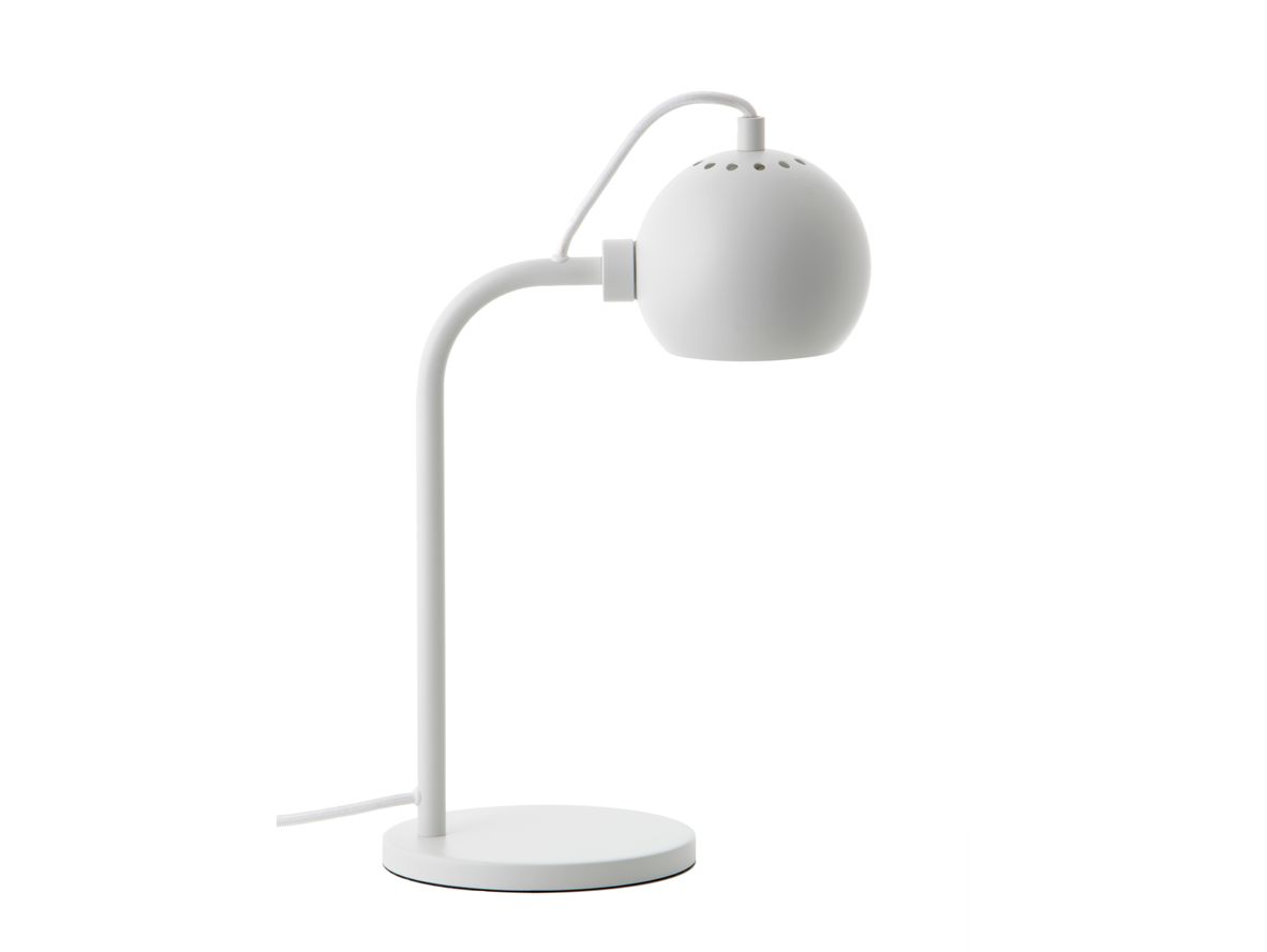 Frandsen – Ball Single Table Lamp  – Bordslampa – Matt White – Ø12 cm x H34 cm