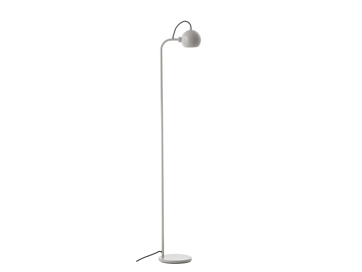 Frandsen – Ball Single Floor Lamp  – Golvlampa – Glossy Pale Grey – H138