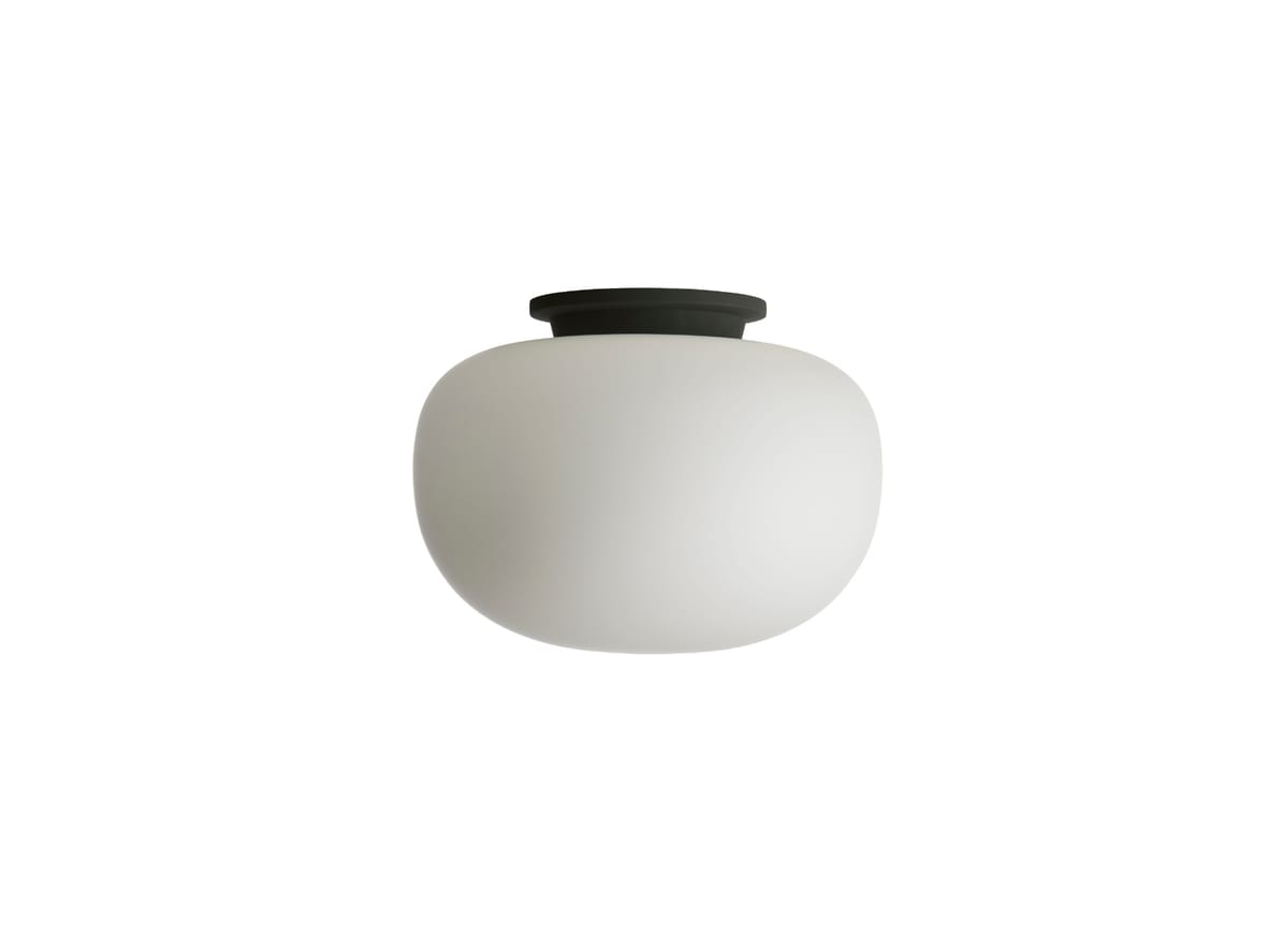 Frandsen – Supernate Ceiling Light – Taklampa – Opal White/Black – Ø38 – D:38 x W:38 x H:32 cm