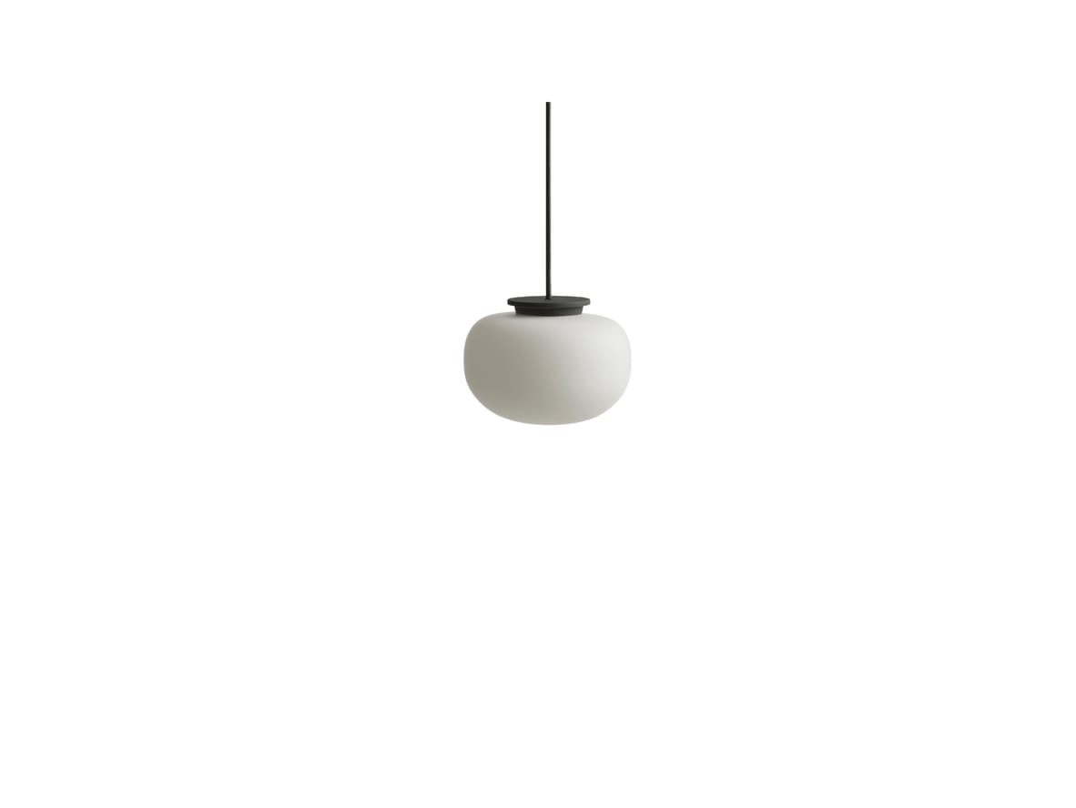 Frandsen – Supernate Pendant – Taklampa – Opal White/Black – Ø13.3 – D:13.30 x W:13.30 x H:10.10 cm