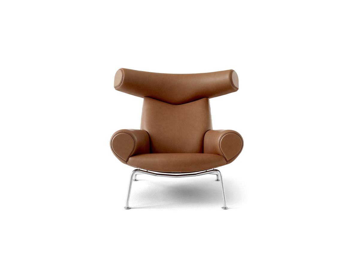 Fredericia Furniture - Wegner Ox Chair 1000 by Hans J. Wegner - Fåtölj - Max 95 Cognac - W99 x D99 x H92 x SH36 cm