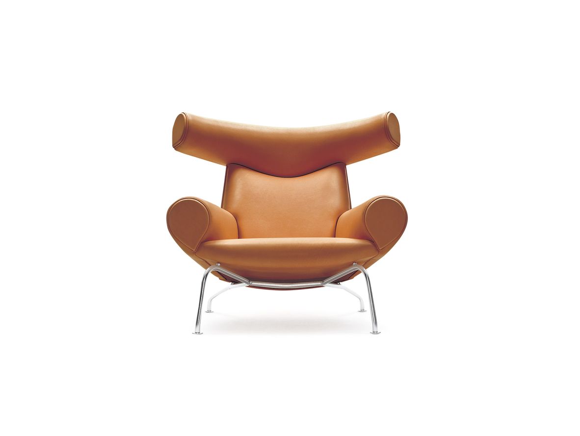 Fredericia Furniture - Wegner Ox Chair 1000 by Hans J. Wegner - Fåtölj - Primo 75 Cognac - W99 x D99 x H92 x SH36 cm