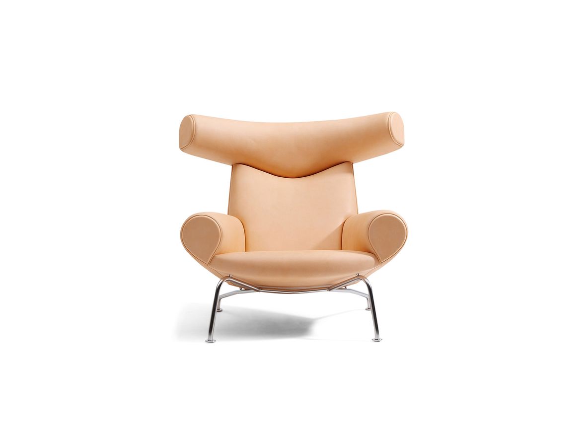 Fredericia Furniture - Wegner Ox Chair 1000 by Hans J. Wegner - Fåtölj - Vegeta 90 Neutral - W99 x D99 x H92 x SH36 cm