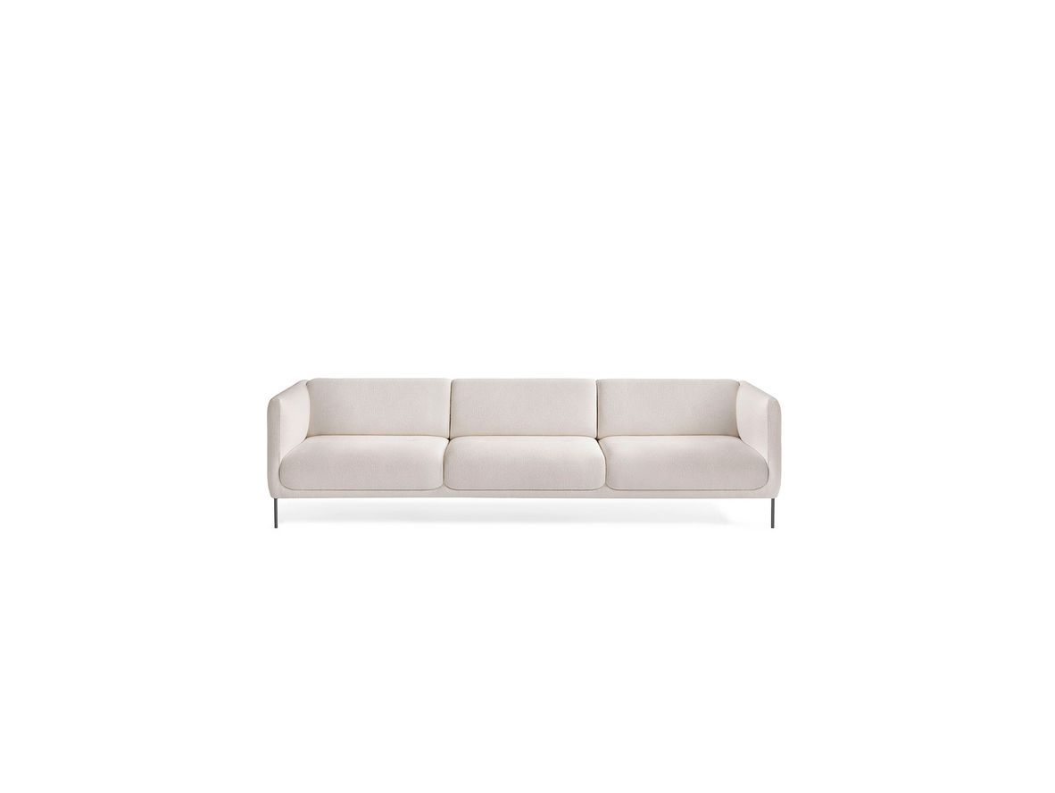 Fredericia Furniture - Konami Sofa 4953 by Damian Williamson - Soffa för 3 personer - Carlotto 200 / Black - W277 x D98 x H70 x SH41,5 cm