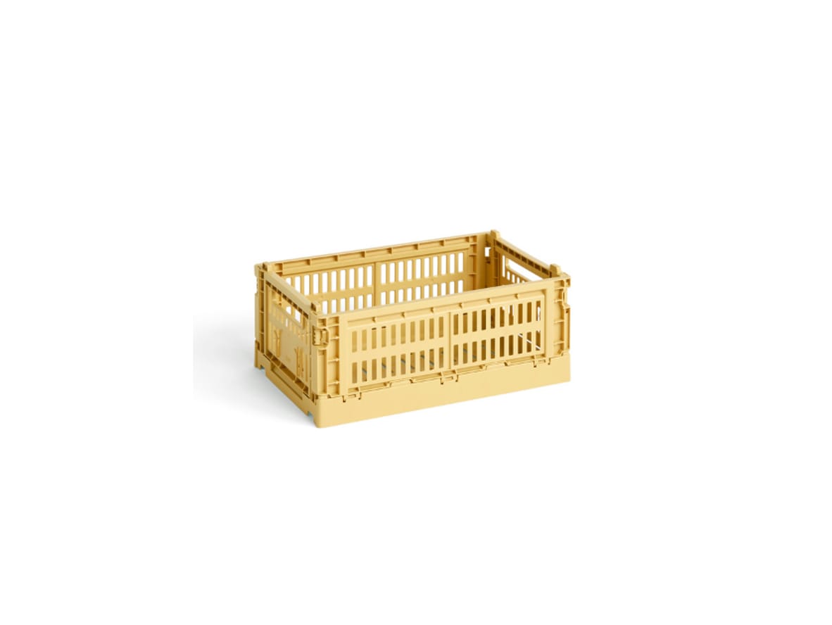 Produktfoto för HAY Colour Crate förvaringslåda small, dusty yellow