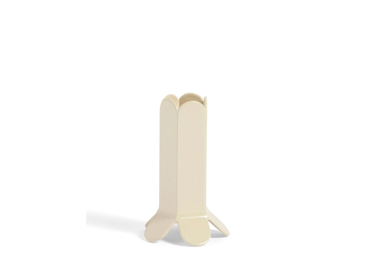 HAY - Arcs Candleholder - Ljusstake - Small - Ivory - Ø5,5 x H9 cm