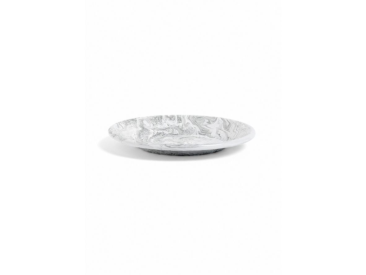 Image of HAY - Soft Ice Collection - Serviser - Grey - Lunch Plate - Ø21 cm