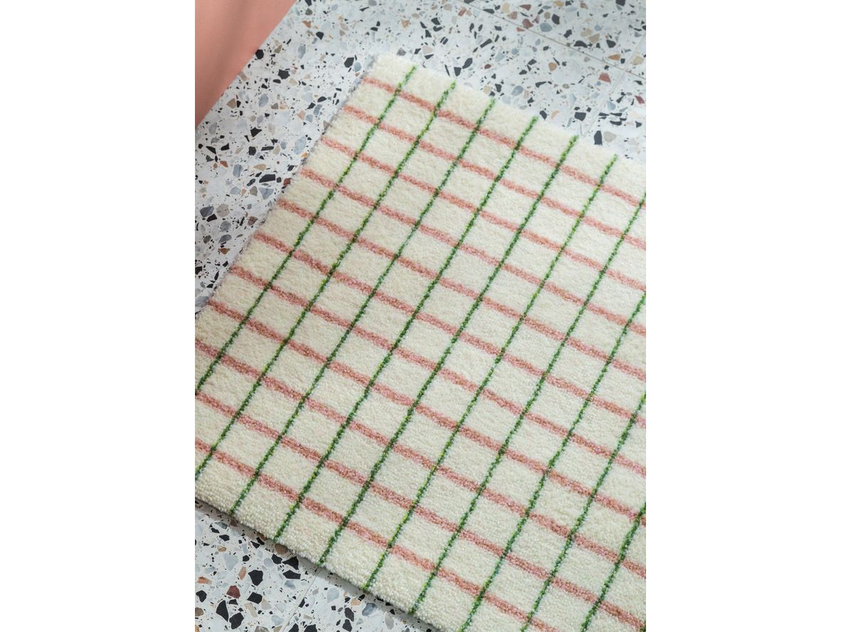 Produktfoto för Heymat - Grid - Dörrmatta - Grid Lime Candycane - 85 x 115 cm
