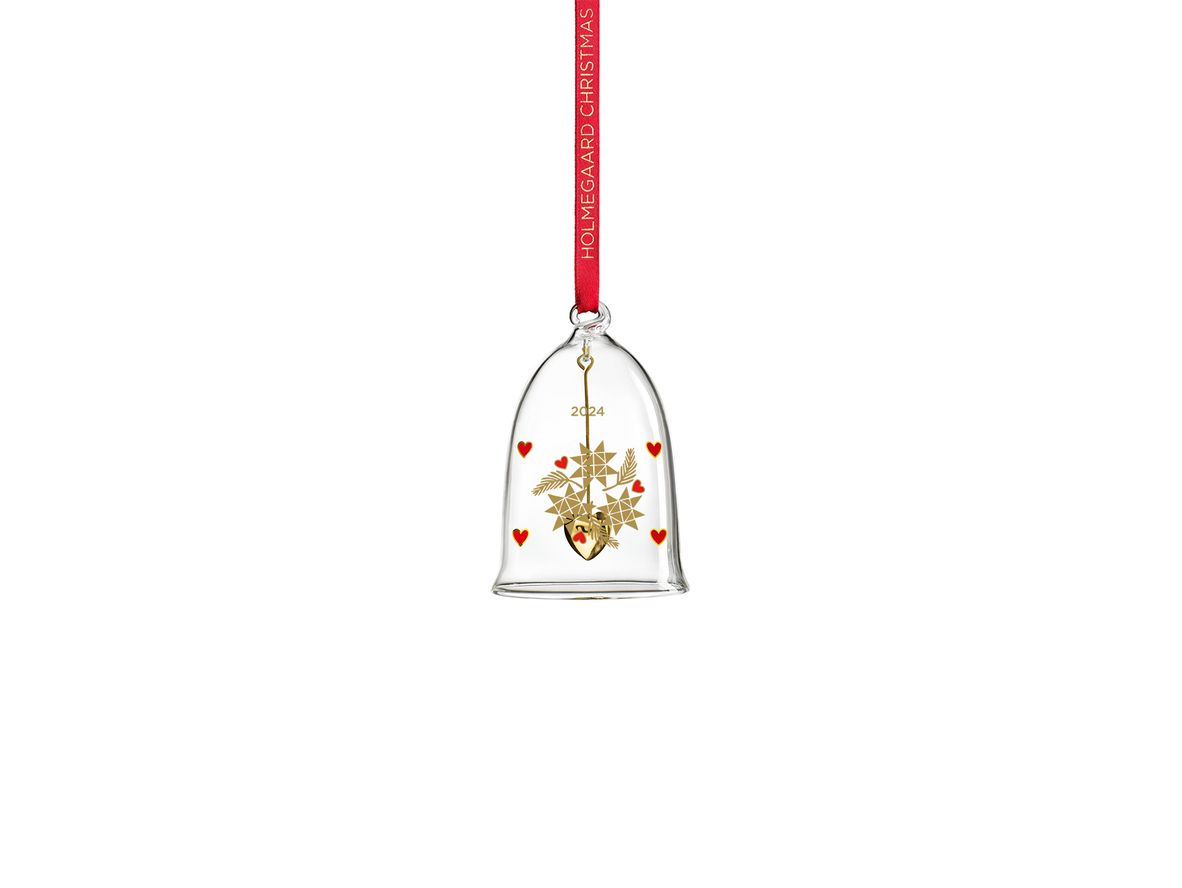 Produktfoto för Holmegaard - Christmas Bell of the Year by Ann-Sofie Romme - Julgransdekorationer - Small - H8 x W5,5 x D5,5 cm