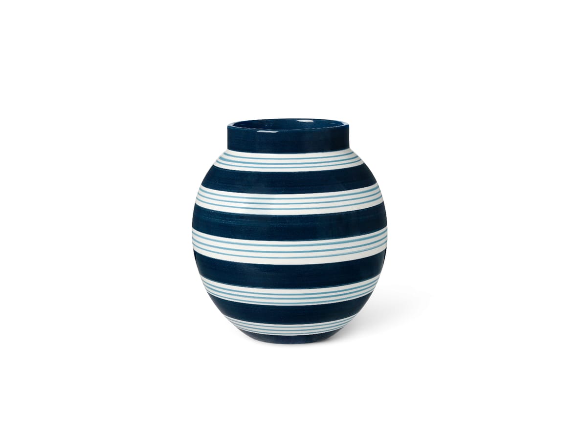 Produktfoto för Kähler - Omaggio nuovo vase - Vas - Mørk blå - 20,5 cm - 21,5 x 21,7 x 21,5 cm