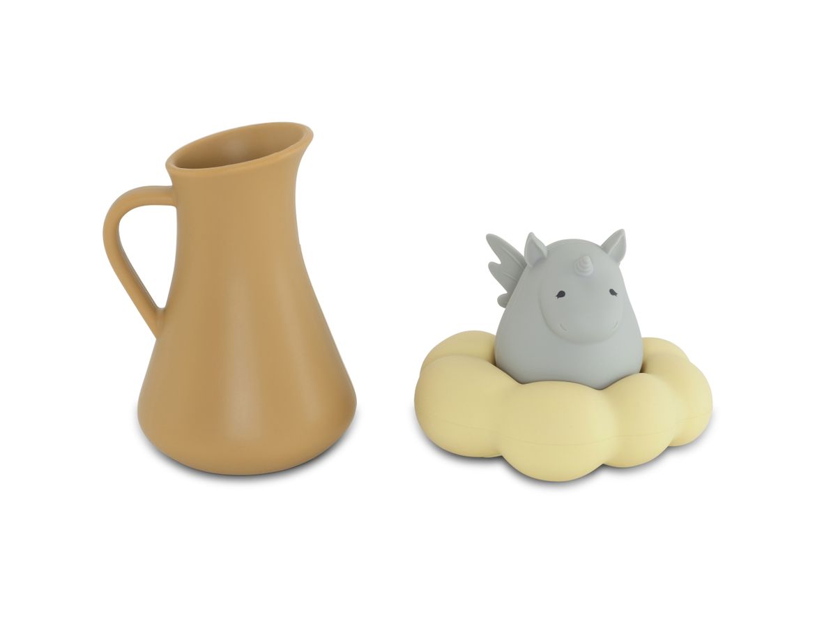 Produktfoto för Konges Sløjd - SILICONE BATH TOYS UNICORN -  - ALMOND - One size