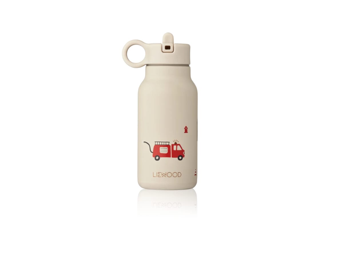 LIEWOOD - Falk Water Bottle 250 ml - Dricksflaska för barn - 1668 Emergency vehicle / Sandy - 250 ml.