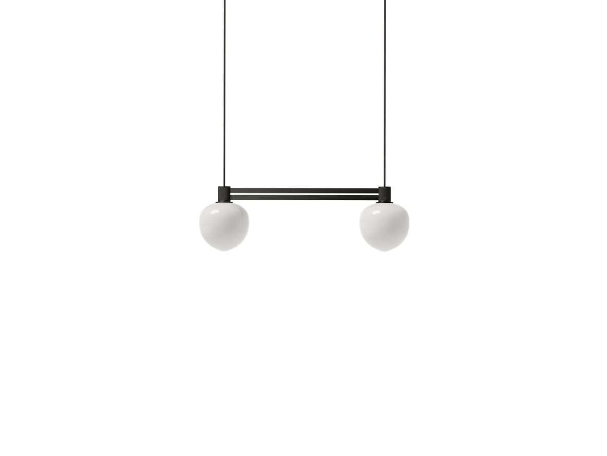 LYFA – Memoir Pendant 120 Side By Side  – Hängande lampa – Black II – W50,4 x D12 x H15,6 cm