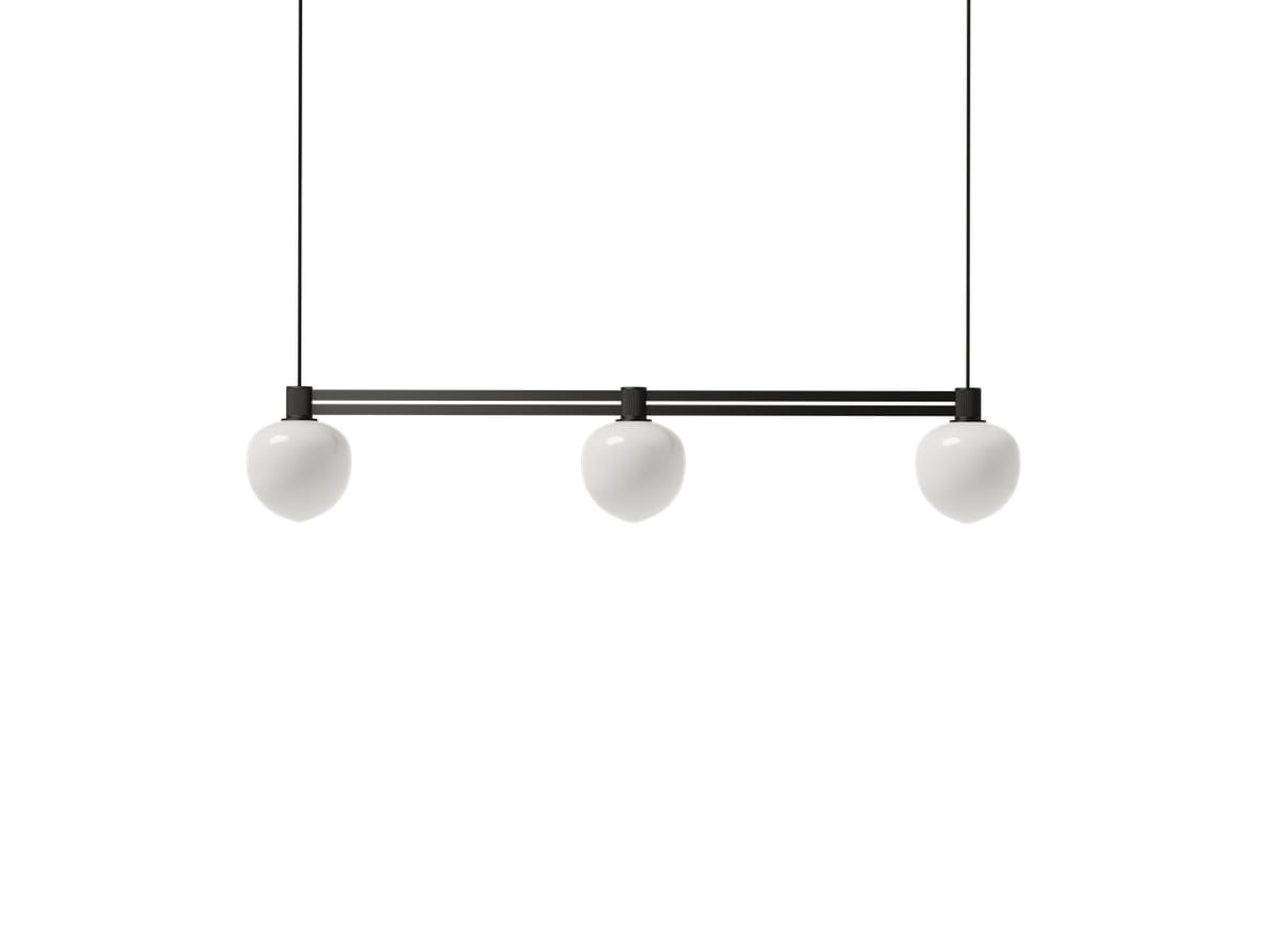 LYFA – Memoir Pendant 120 Side By Side  – Hängande lampa – Black III – W88,7 x D12 x H15,6 cm