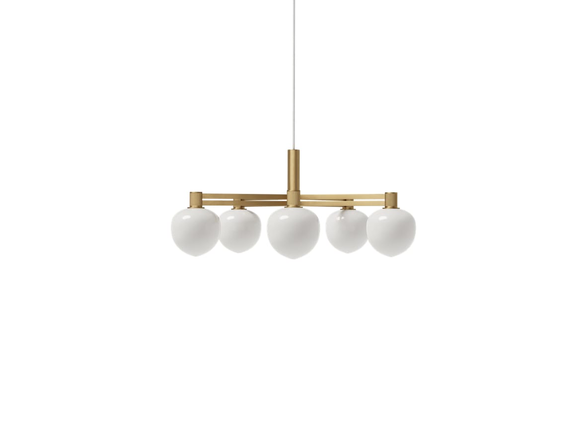 LYFA – Memoir Chandelier 120 V B – Hängande lampa – Brass – W59,4 x D57 x H26,3 cm