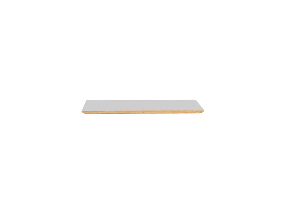 Image of Magnus Olesen - Freya Dining Table Extension Leaf - Iläggsskiva - Frame: Oak / Tabletop: Beige grey linoleum - L: 95 x W: 48 cm