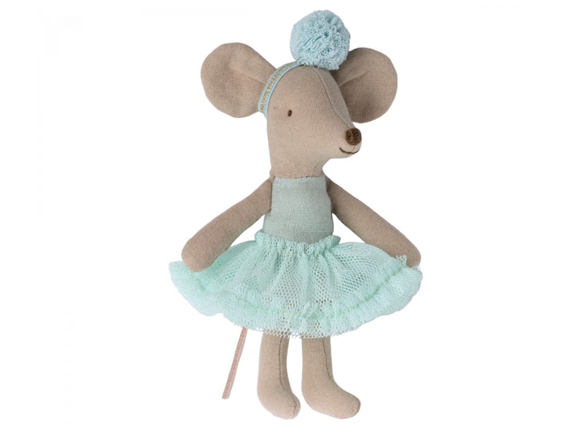 Produktfoto för Maileg - Ballerina mouse, Little sister - Leksaker - Light Mint - 10 cm