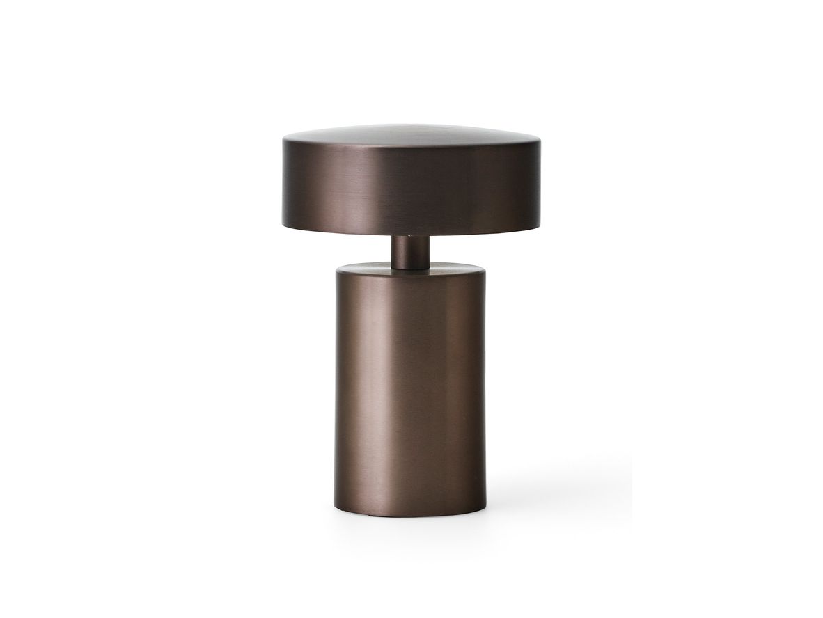 Audo Copenhagen - Column Table Lamp - Portable - Bordslampa - Bronze - H17,5 x Ø12 cm