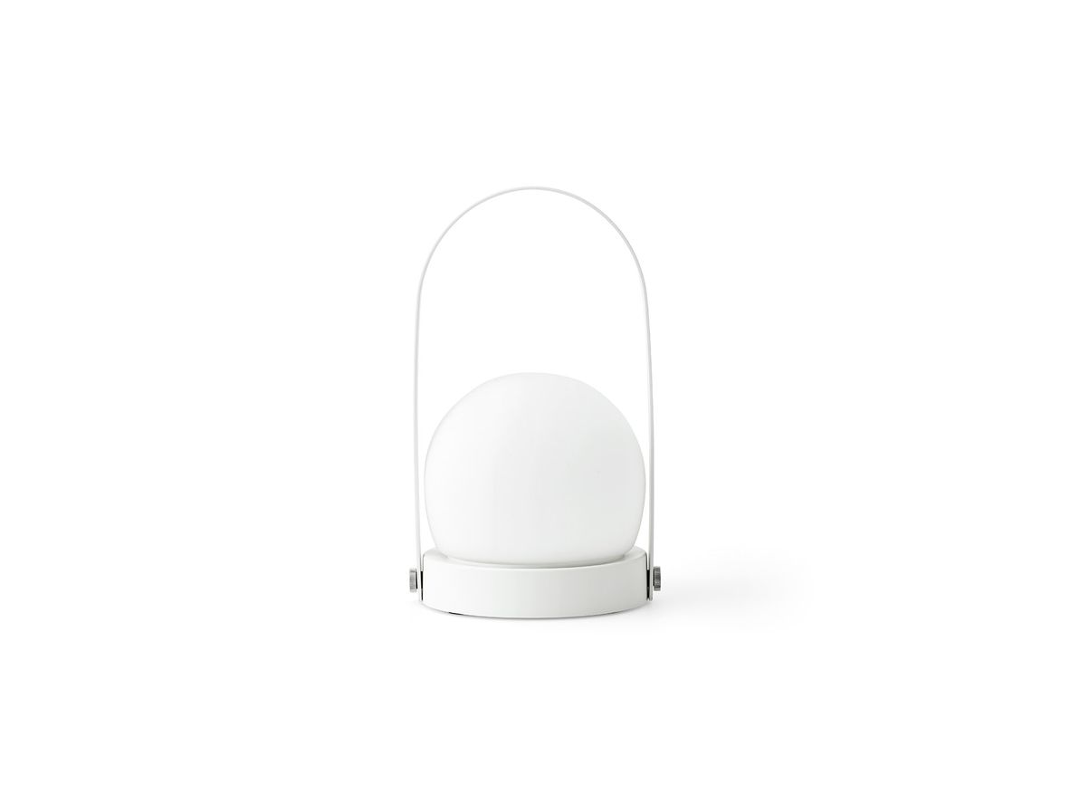 Audo Copenhagen - Carrie table lamp - Portable - Bordslampa - White - H24,5 x D13,5 x W15,3 cm
