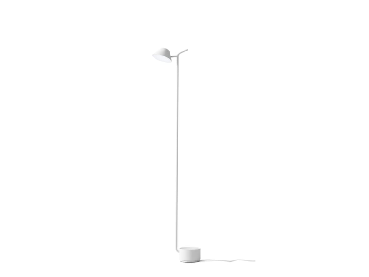 Audo Copenhagen - Peek Lamp  - Bordslampa - White - Floor - H125 x Ø13 cm