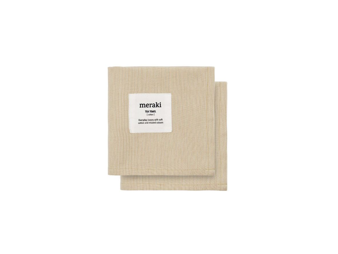 Produktfoto för Meraki - Wiping cloths - Verum - Kökshandduk - Off white/safari - L75 x W55 cm