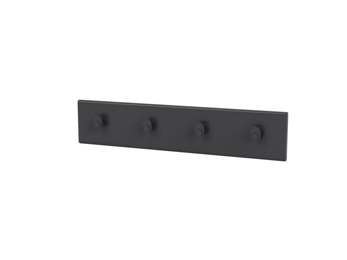 Produktfoto för Montana - Coat Rack – K812 - Garderobskrokar - Anthracite - W46,8 X H10 X D1,2 cm