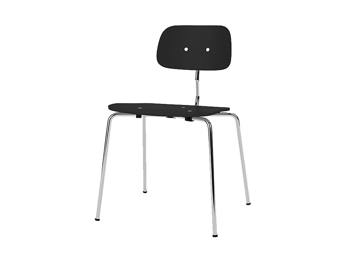 Image of Montana - KEVI 2060 Chair - Matstol - Black / Chrome - W53 x L51 x H79 x SH47 cm