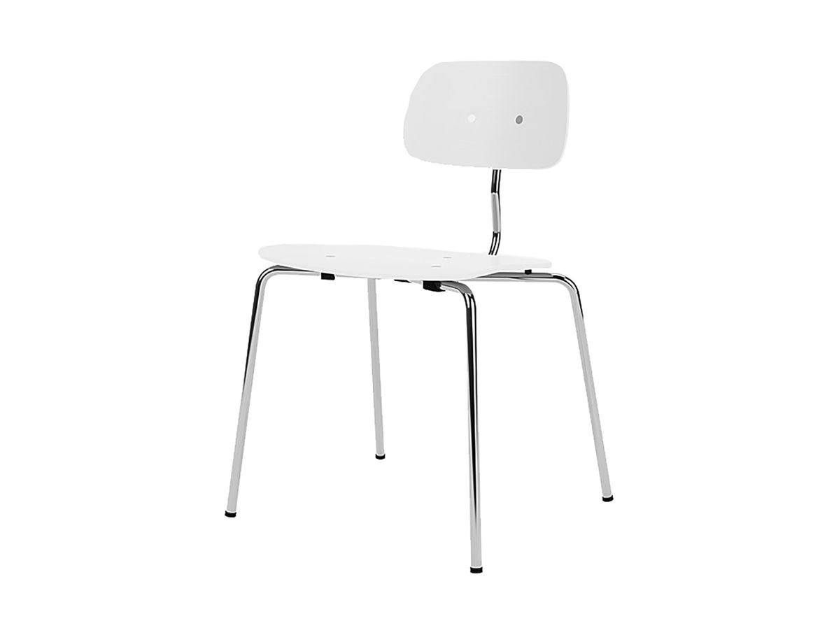 Produktfoto för Montana - KEVI 2060 Chair - Matstol - Snow / Chrome - W53 x L51 x H79 x SH47 cm