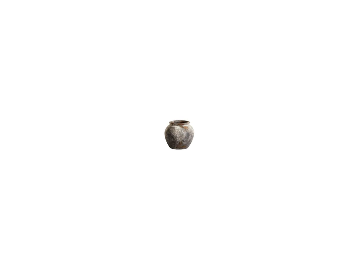 Image of MUUBS - Jar Echo - Kruka - Rust/grey - 25 - W:30 x H:25 cm