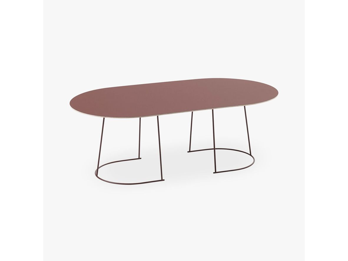 Muuto - Airy Coffee Table Large - Soffbord - Plum - H: 41.2 cm / L: 120 cm