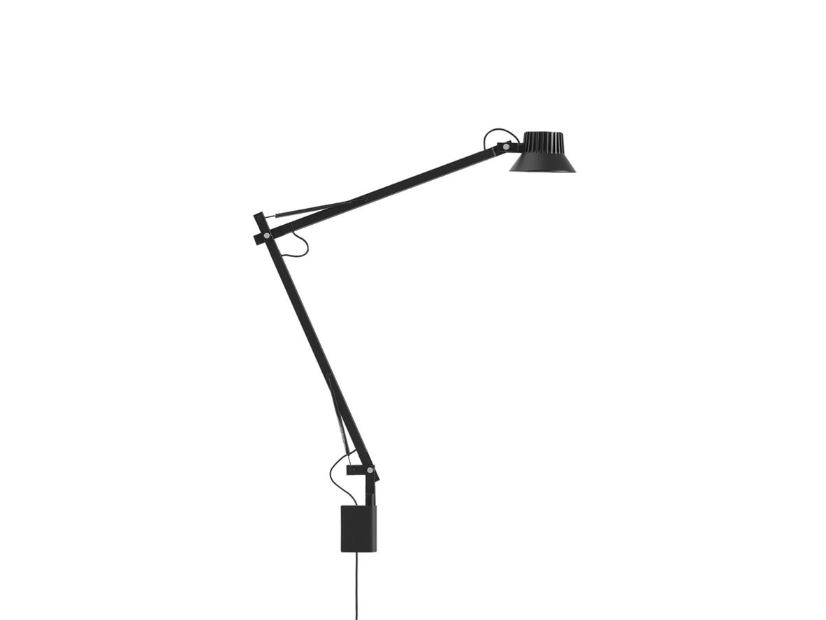 Muuto – Dedicate Wall Lamp – Vägglampa – S1 – Black – L50,6 x H49,4 x Ø10,5 cm