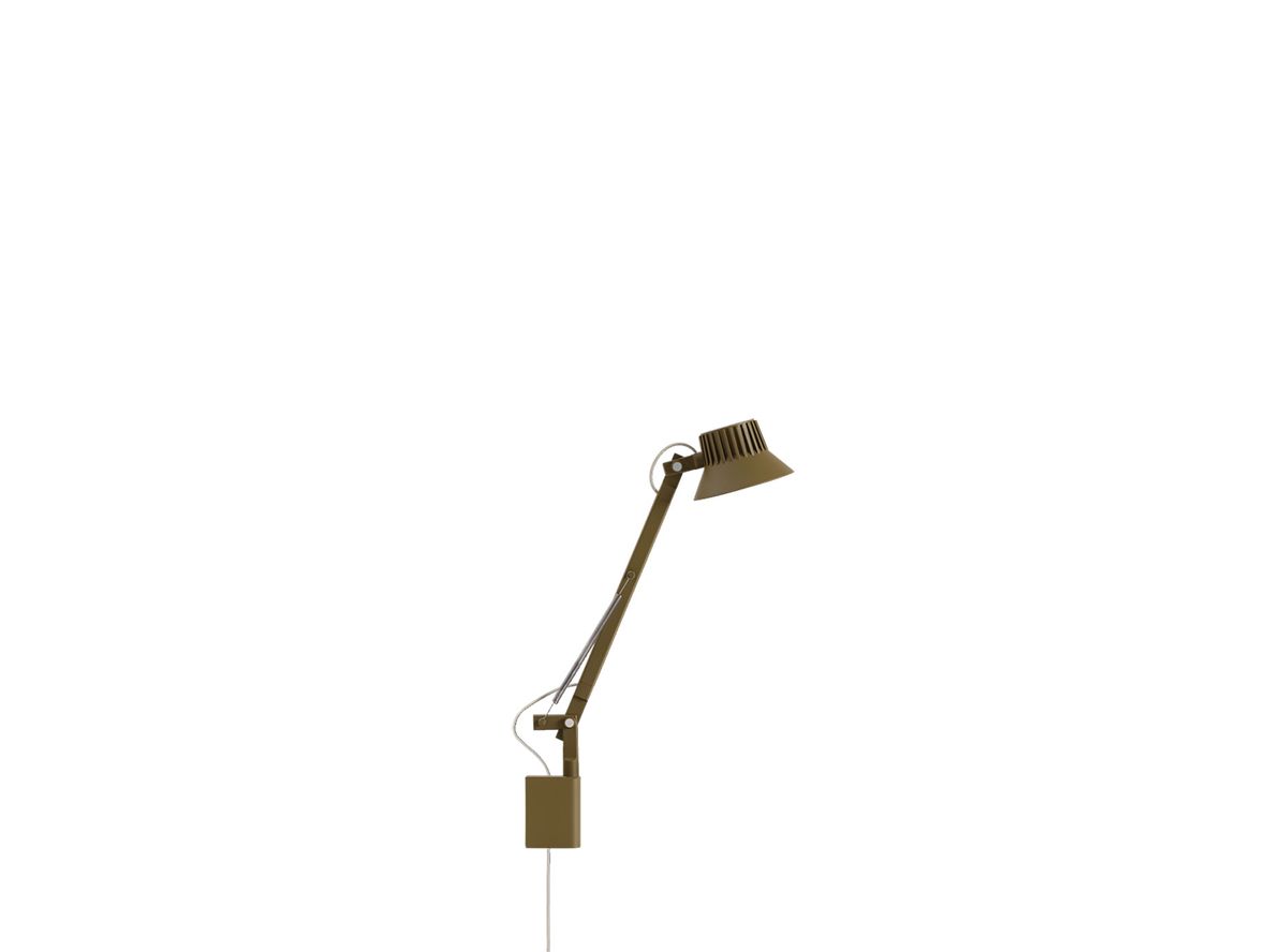 Muuto – Dedicate Wall Lamp – Vägglampa – S1 – Brown Green – L11,1 x H34,7 x Ø10,5 cm
