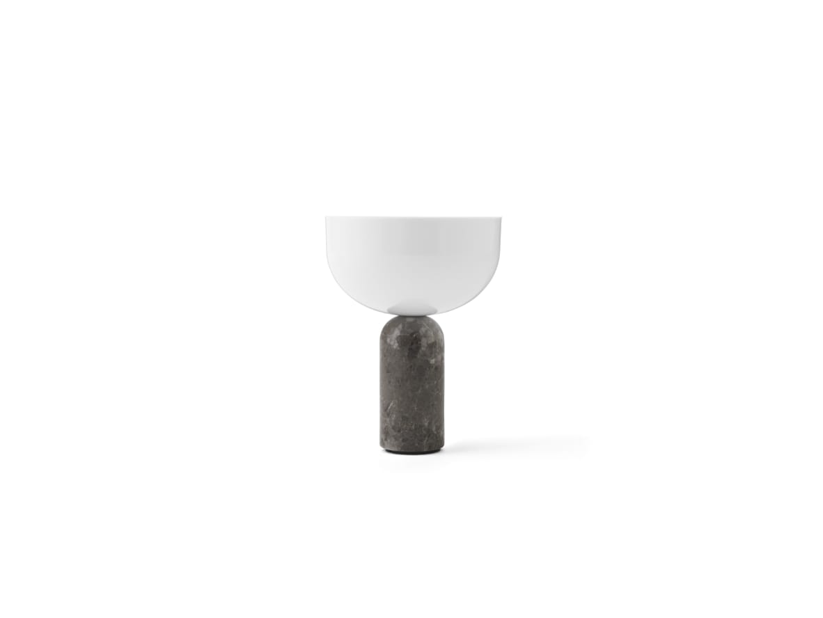 New Works – Kizu Portable Lamp – Bordslampa – Gris du Marais Marble – H24 x Ø18 cm